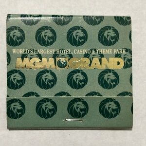 MGM Grand Casino Unused Matchbook